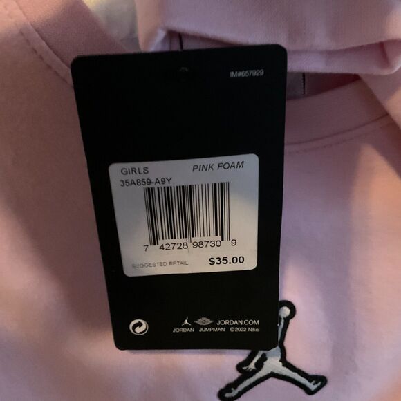 Jordan - Girls - Crewneck - Jumpman Logo Sweatshirt - Brand New! - Picture 4 of 4